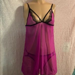 NWT purple Sexy lingerie with thongs. 2 avail Med